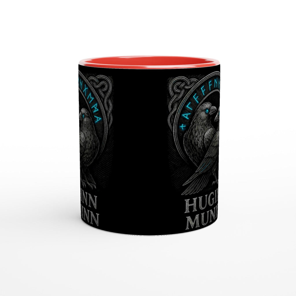 Huginn & Muninn – Odins Raben Motiv | Nordische Mythologie Illustration | Viking Raven Artwork | Black Edition