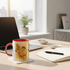 Verbunden im Training – Reiterin & Pferd Aquarell | Pferdeliebhaber Geschenk | Warmes Reitsport-Motiv