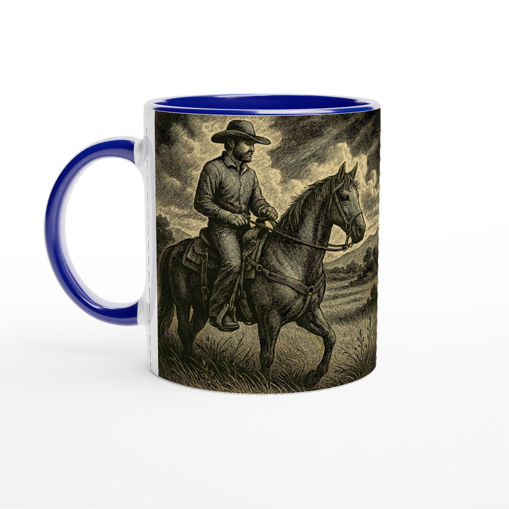 Rider of the High Plains – Westernreiter Tasse | Cowboy & Pferd | Vintage Western Mug | Geschenk für Westernreiter