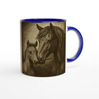 Mother’s Grace – Stute Fohlen, Pferdekunst Tasse Geschenk für Reiterinnen & Pferdeliebhaber