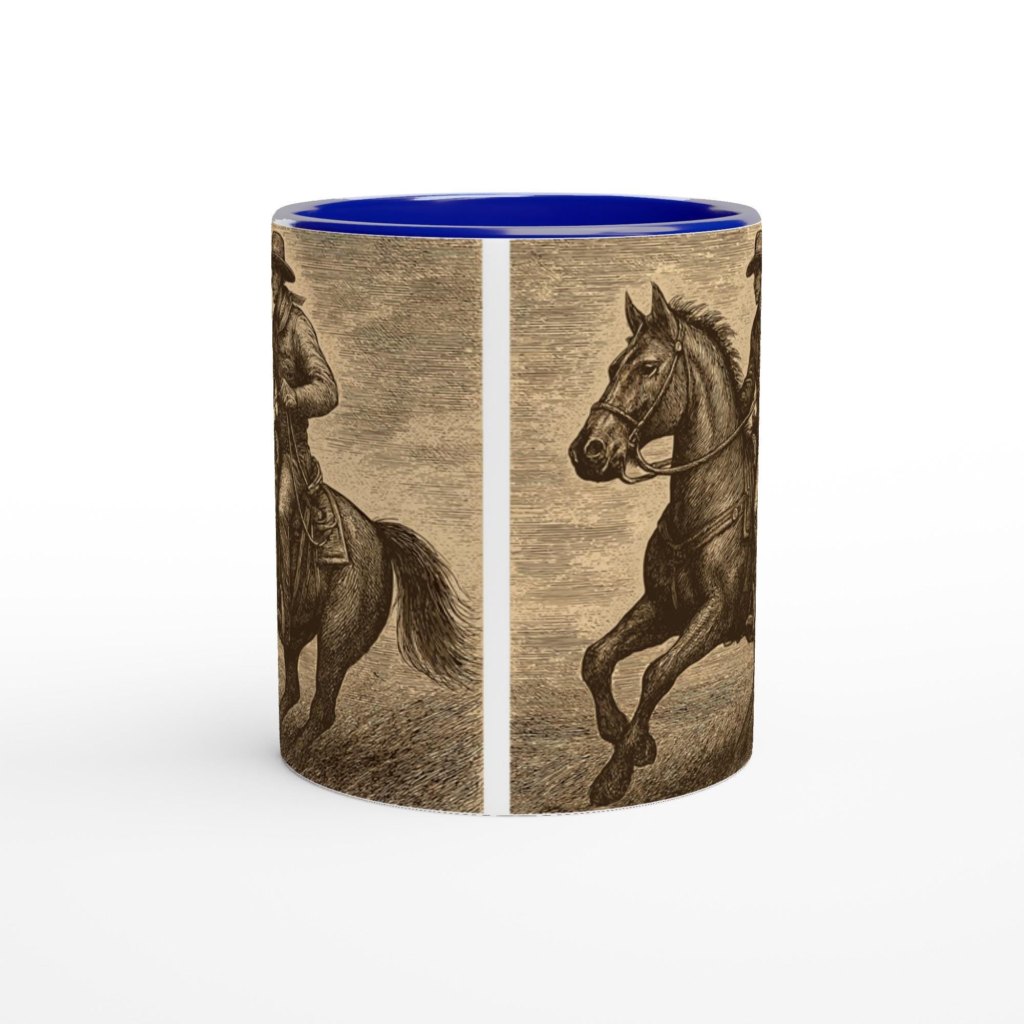 Western Reiter Tasse – Cowboy auf Pferd · · Geschenk für Westernreiter & Ranch Fans
