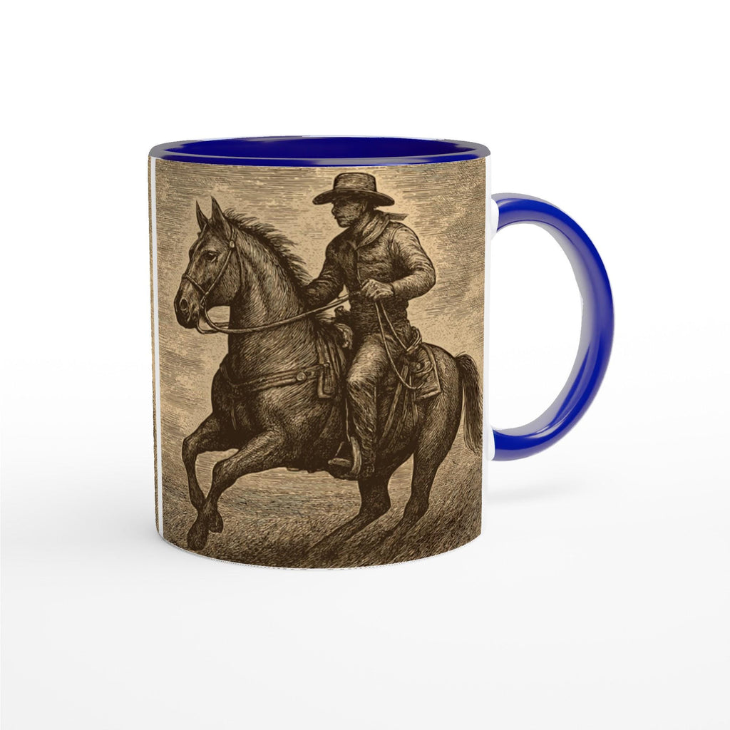 Western Reiter Tasse – Cowboy auf Pferd · · Geschenk für Westernreiter & Ranch Fans