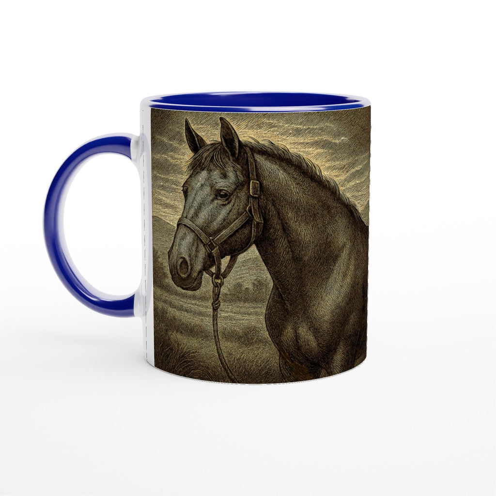 Elegante Reiterin – Klassische Pferdetasse für Reiter & Pferdeliebhaber – Vintage Equestrian Mug