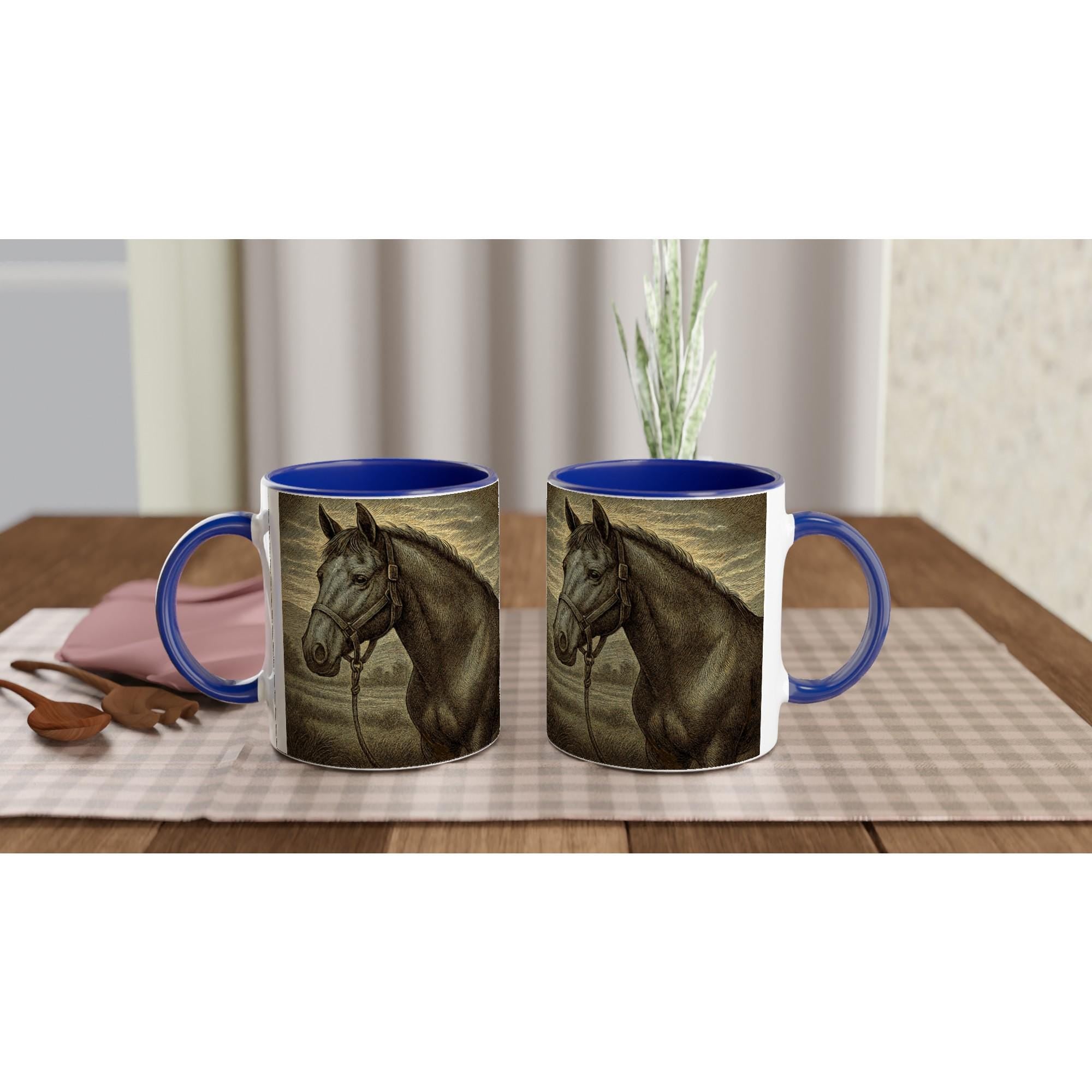 Elegante Reiterin – Klassische Pferdetasse für Reiter & Pferdeliebhaber – Vintage Equestrian Mug