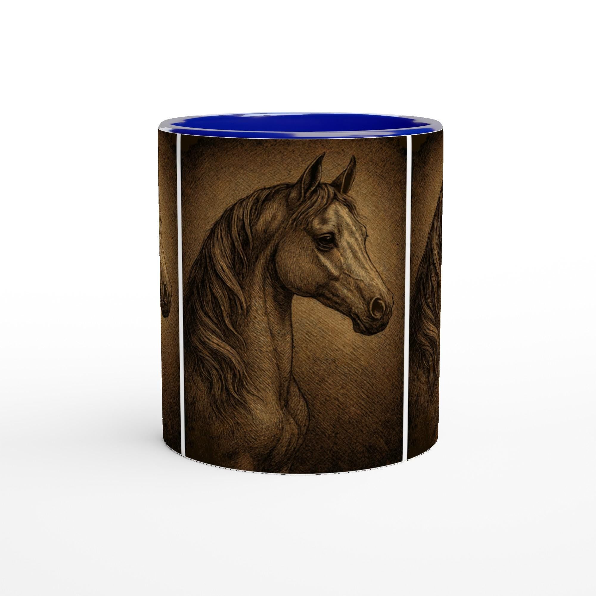 Golden Grace – Pferdeporträt Tasse | Geschenk für Pferdeliebhaber & Reiterinnen