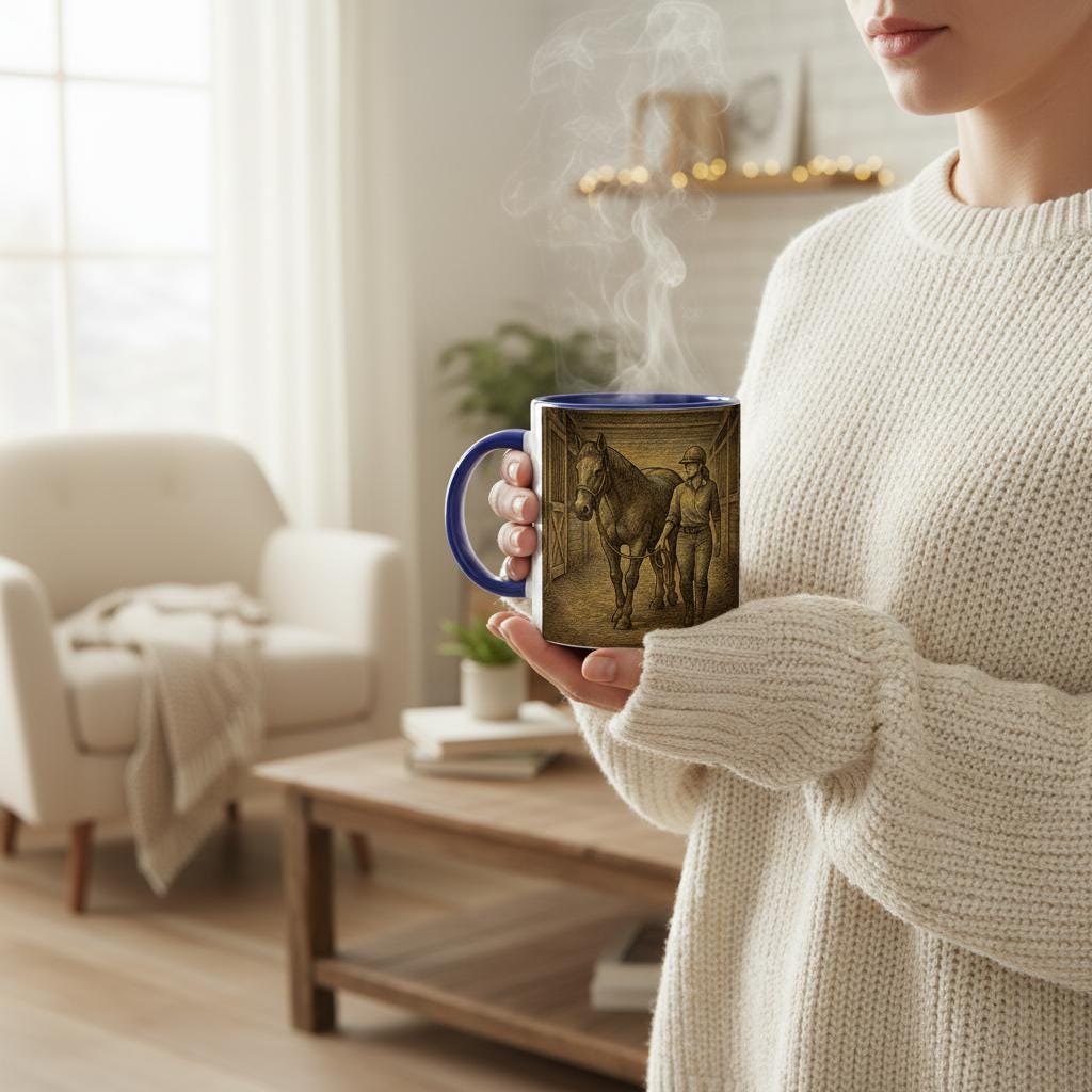 Stallgang – Vertrauen im Abendlicht