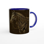 Western Tasse „Saddled & Steady“ – Cowboy Pferde Tasse, Ranch Horse Art, Geschenk für Westernreiter