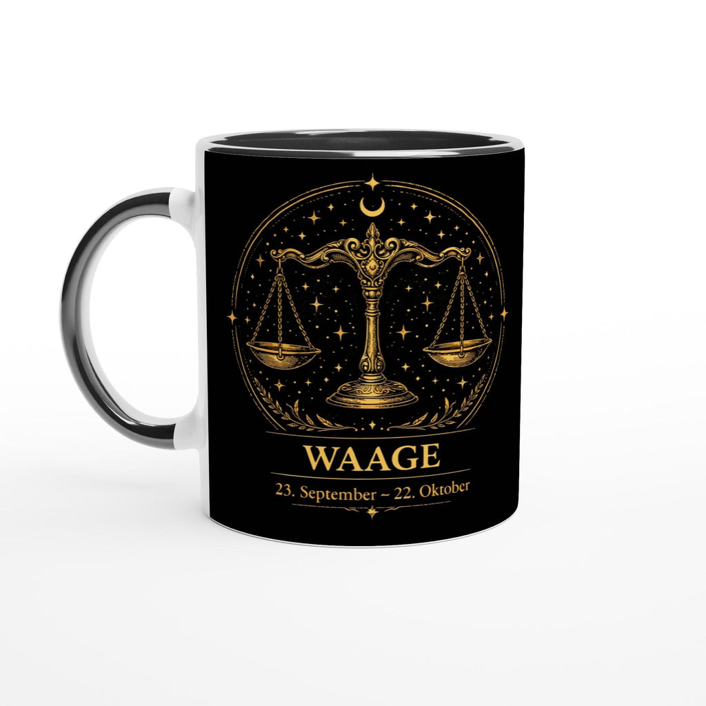 Sternzeichen Waage Tasse – Zodiac Mug für Frauen – Astrologie Geschenk – Beidseitig bedruckte Keramiktasse – Waage Geschenkidee
