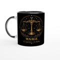 Sternzeichen Waage Tasse – Zodiac Mug für Frauen – Astrologie Geschenk – Beidseitig bedruckte Keramiktasse – Waage Geschenkidee