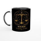 Sternzeichen Waage Tasse – Zodiac Mug für Frauen – Astrologie Geschenk – Beidseitig bedruckte Keramiktasse – Waage Geschenkidee