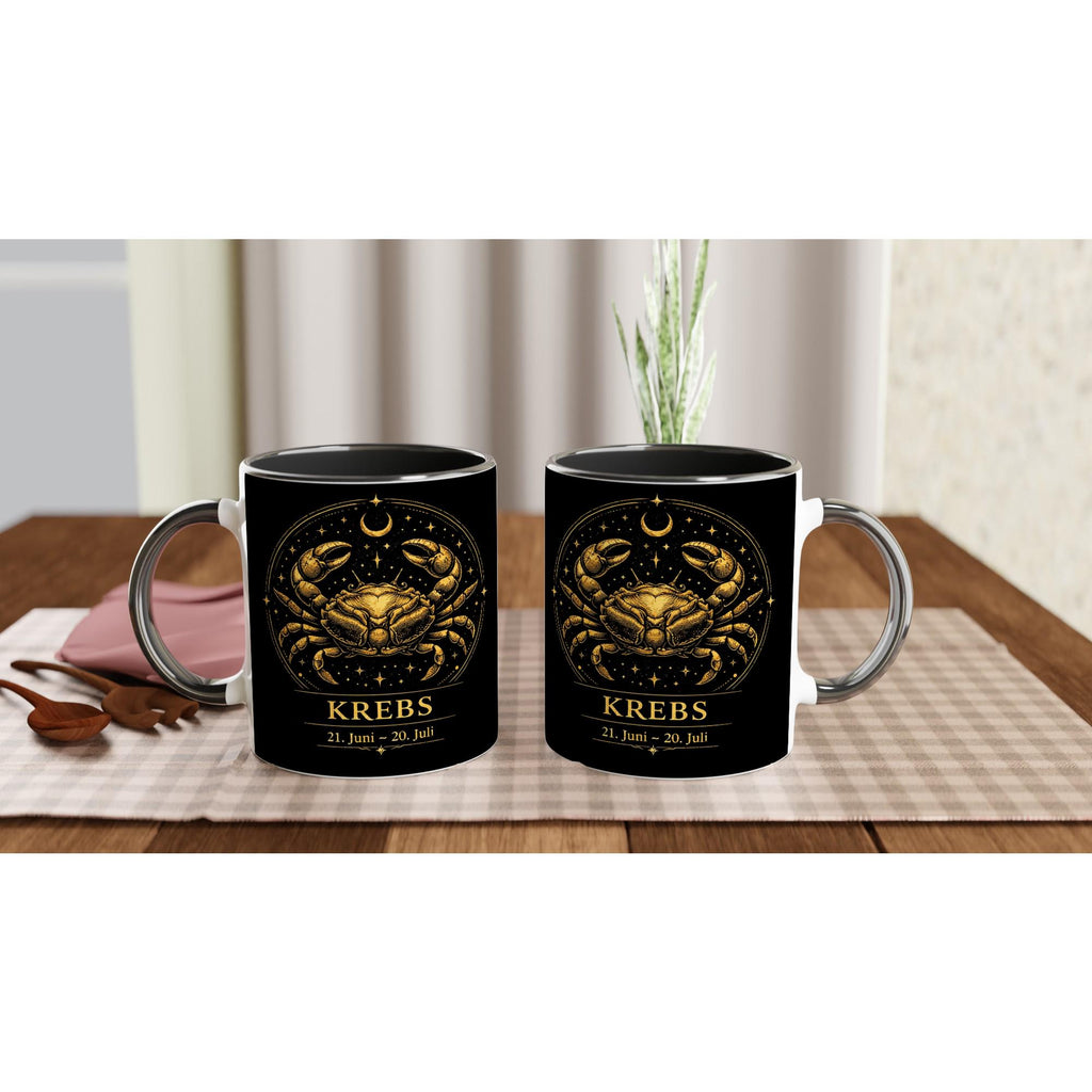 Sternzeichen Krebs Tasse – Zodiac Mug für Frauen – Astrologie Geschenk – Beidseitig bedruckte Keramiktasse – Krebs Geschenkidee