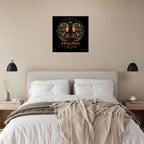 Sternzeichen Zwillinge Wandbild – Fine Art Zodiac Wall Art – Astrologie Kunstdruck – Zwillinge Poster Schwarz Gold – Sternzeichen Geschenk