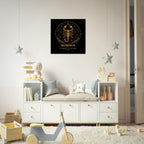 Sternzeichen Skorpion Wandbild – Fine Art Zodiac Wall Art – Astrologie Kunstdruck – Skorpion Poster Schwarz Gold – Sternzeichen Geschenk