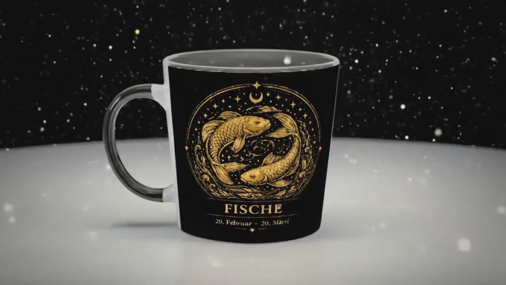 Sternzeichen Steinbock Tasse – Zodiac Mug für Frauen – Astrologie Geschenk – Beidseitig bedruckte Keramiktasse – Steinbock Geschenkidee