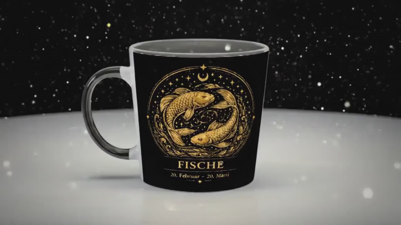 Sternzeichen Steinbock Tasse – Zodiac Mug für Frauen – Astrologie Geschenk – Beidseitig bedruckte Keramiktasse – Steinbock Geschenkidee