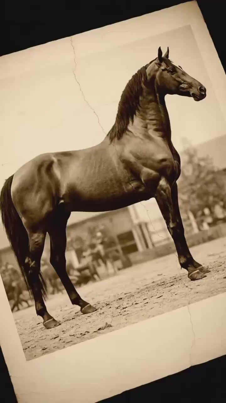 Hannoveraner – Edles Deutsches Warmblut Motiv | Hanoverian Horse Artwork | Sportpferd Illustration | Geschenk für Pferdeliebhaber