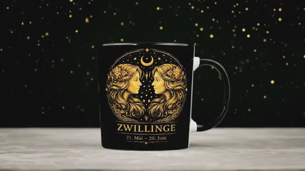 Sternzeichen Krebs Tasse – Zodiac Mug für Frauen – Astrologie Geschenk – Beidseitig bedruckte Keramiktasse – Krebs Geschenkidee