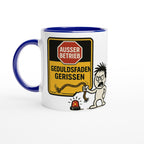 Wupperlike Tasse Geduldsfaden gerissen kaufen mit lustigem Aufdruck und blauem Henkel