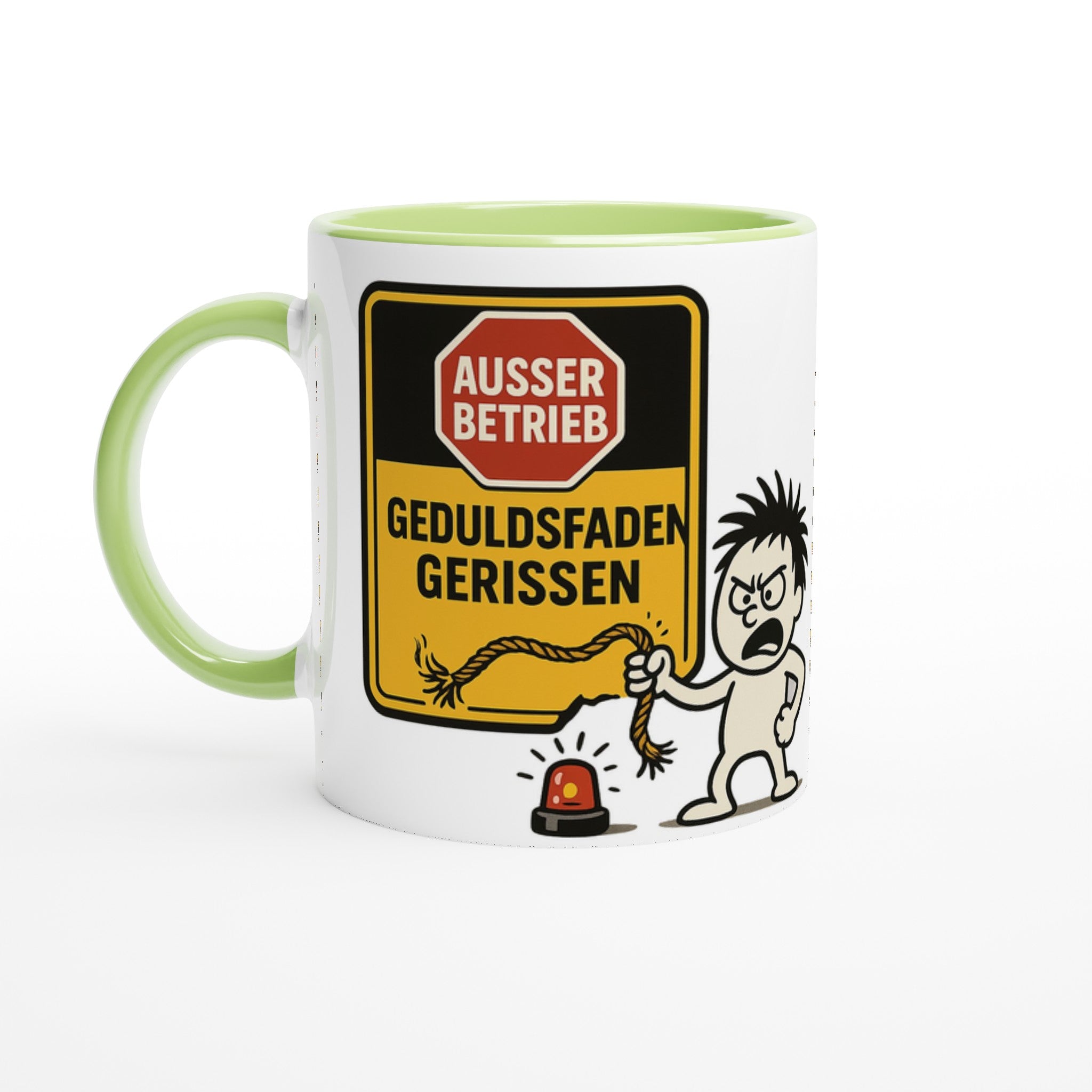 Wupperlike Tasse mit lustigem Geduldsfaden gerissen Aufdruck zum Thema Ausser Betrieb zum Tasse Geduldsfaden gerissen kaufen